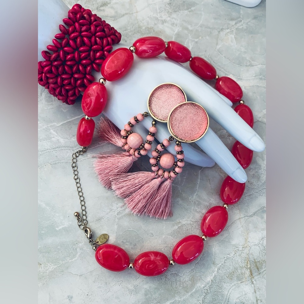 #34 Hues of Pink Barbiecore Jewelry Set
